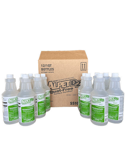 Sanitizer Spray Case: 12 x 1 Quart, 12 Sprayers