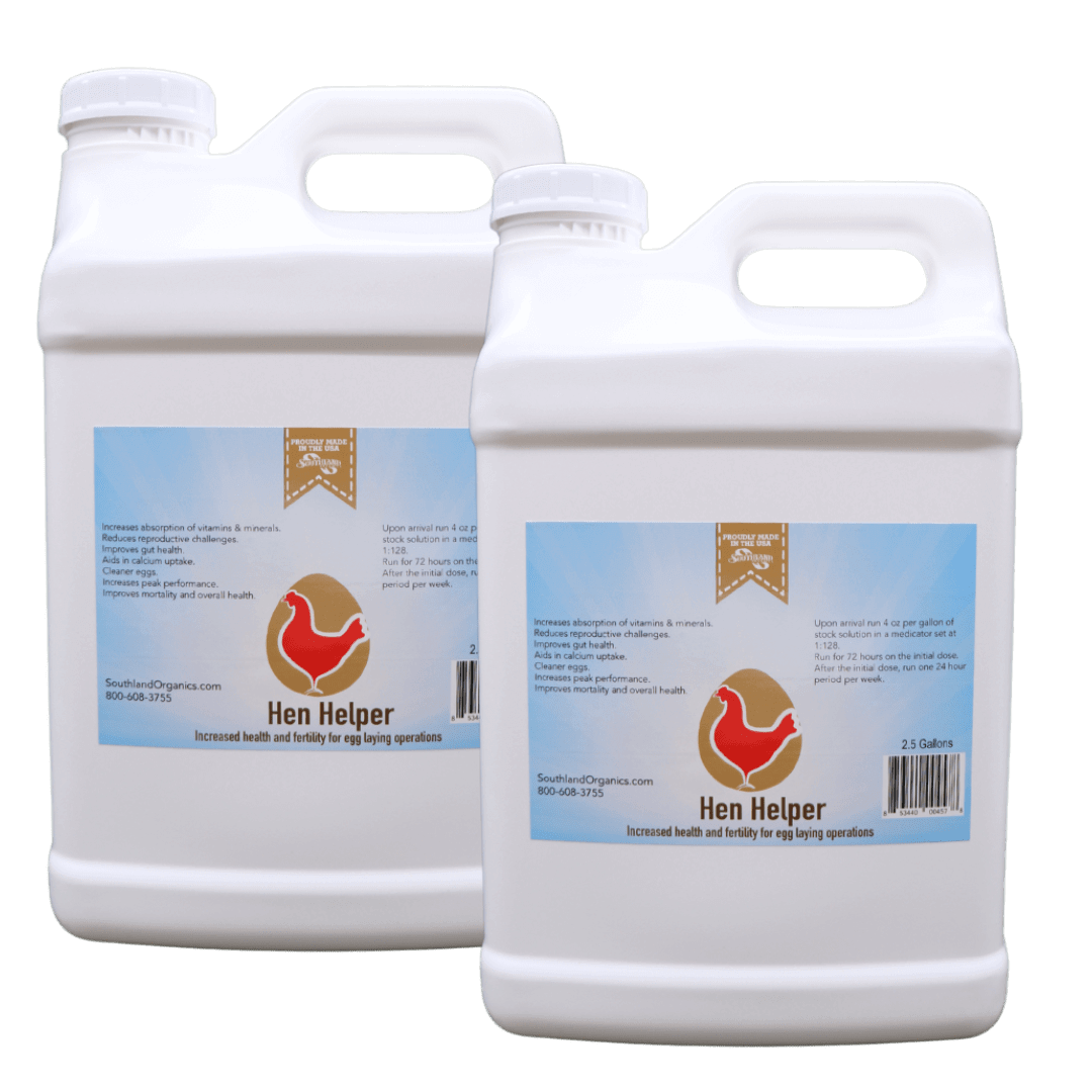 Hen Helper Probiotic for Hens Case: 2 x 2.5 Gallons