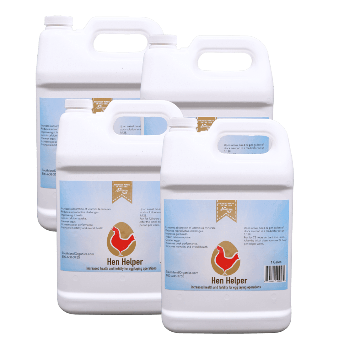 Hen Helper Probiotic for Hens Case: 4 x 1 Gallon