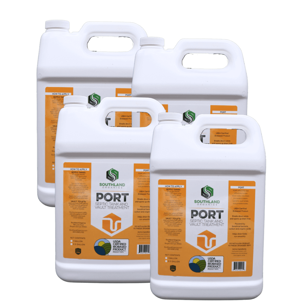 PORT Holding Tank Treatment Case: 4 x 1 Gallon