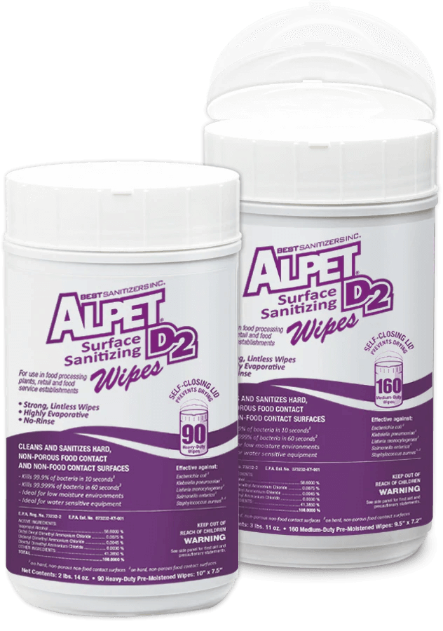 Alpet D2 Sanitizing wipes