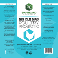 Thumbnail for Big Ole Bird Poultry Probiotics Label