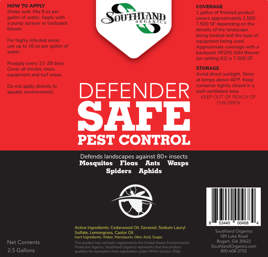 defender pest control label