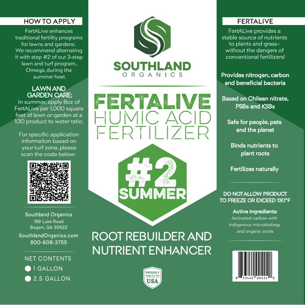 FertALive Liquid Humic Acid Label