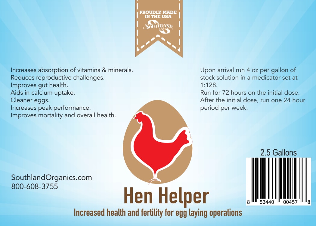 Probiotic for Hens Label